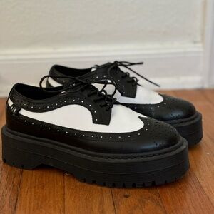 Armani Exchange Platform Tuxedo Oxford Shoes